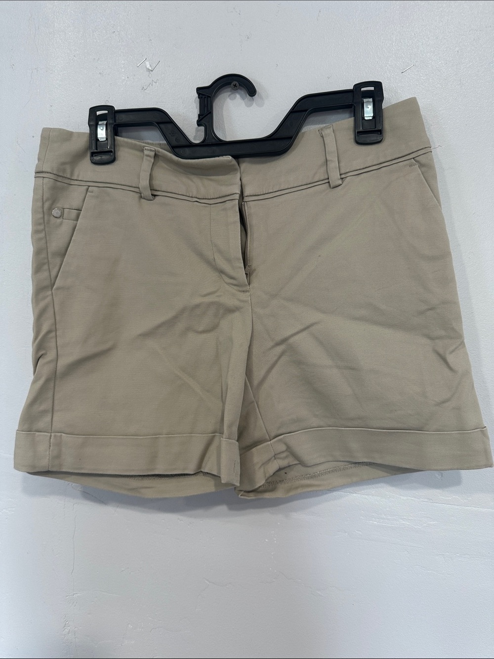 Apt. 9 Beige Cuffed Bermuda Shorts